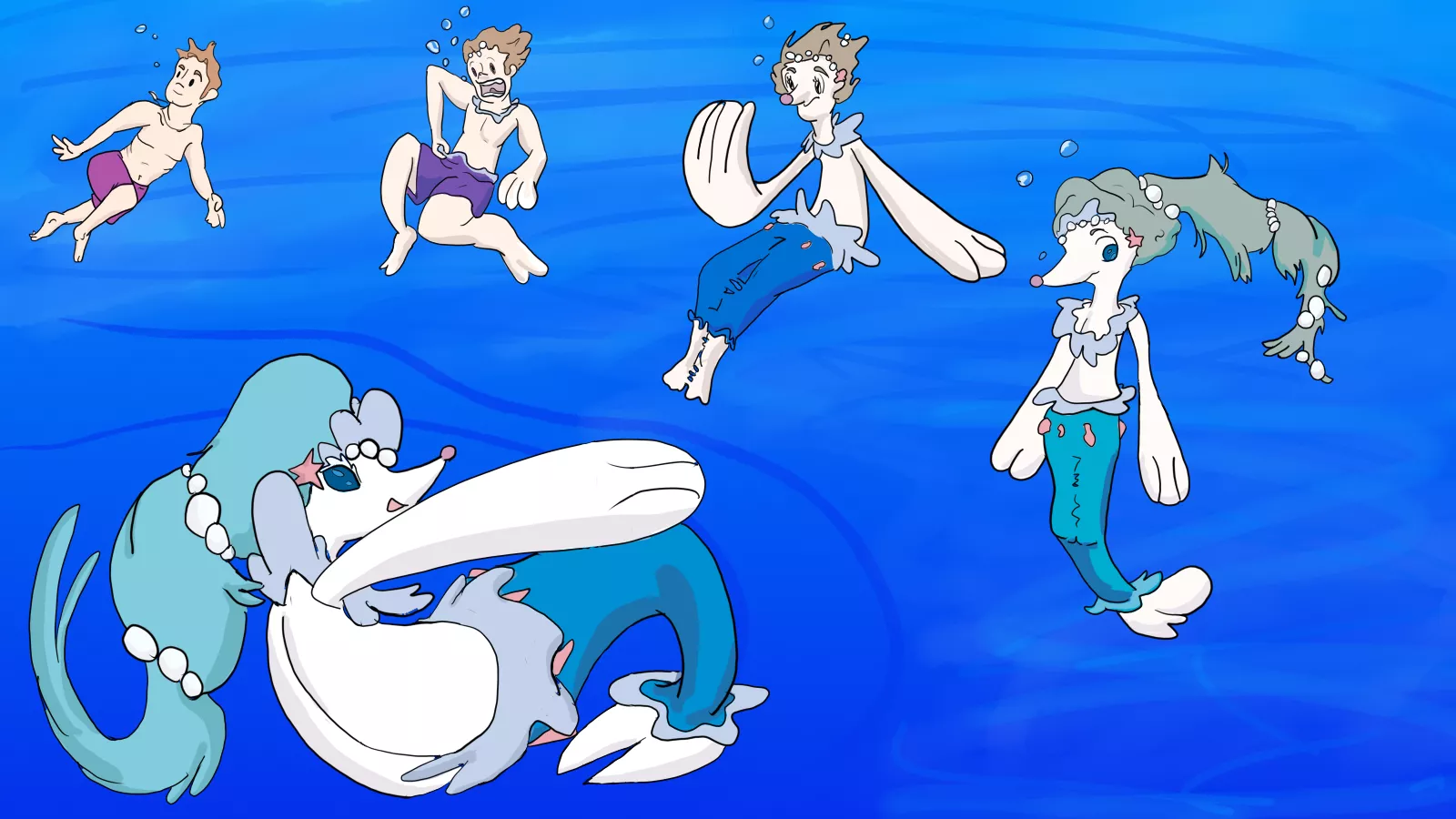 Sea/Swim Lesbian (Human -> Pokemon) posted by heatherhorns