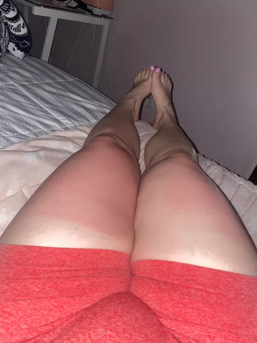 See how red I get after a little sun ?? by iamdonpan