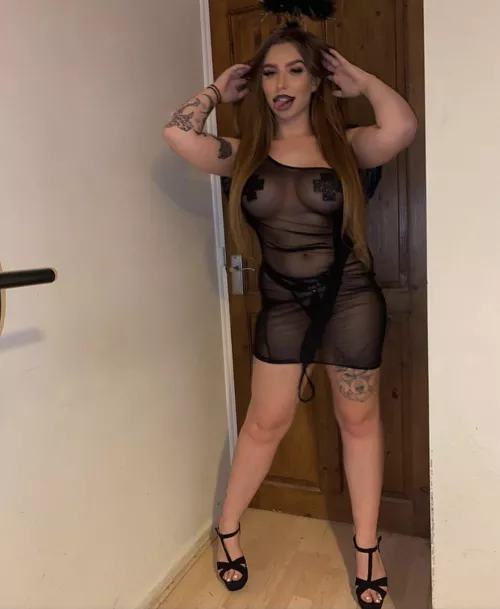 See through dress by Tinderm