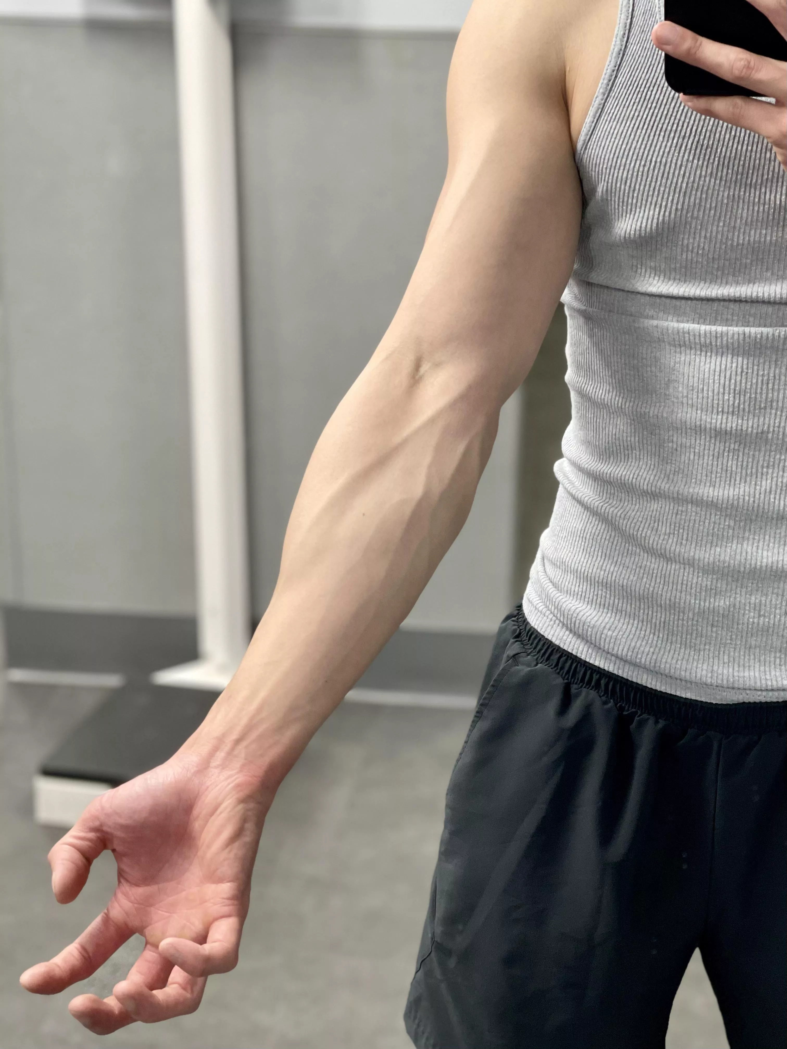 Seeing some progress! Can't wait to get bigger arms. 💪🏼🐷 posted by dilettanteb