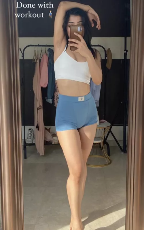 Seems she had a great workout 🥰 by No_County_2830