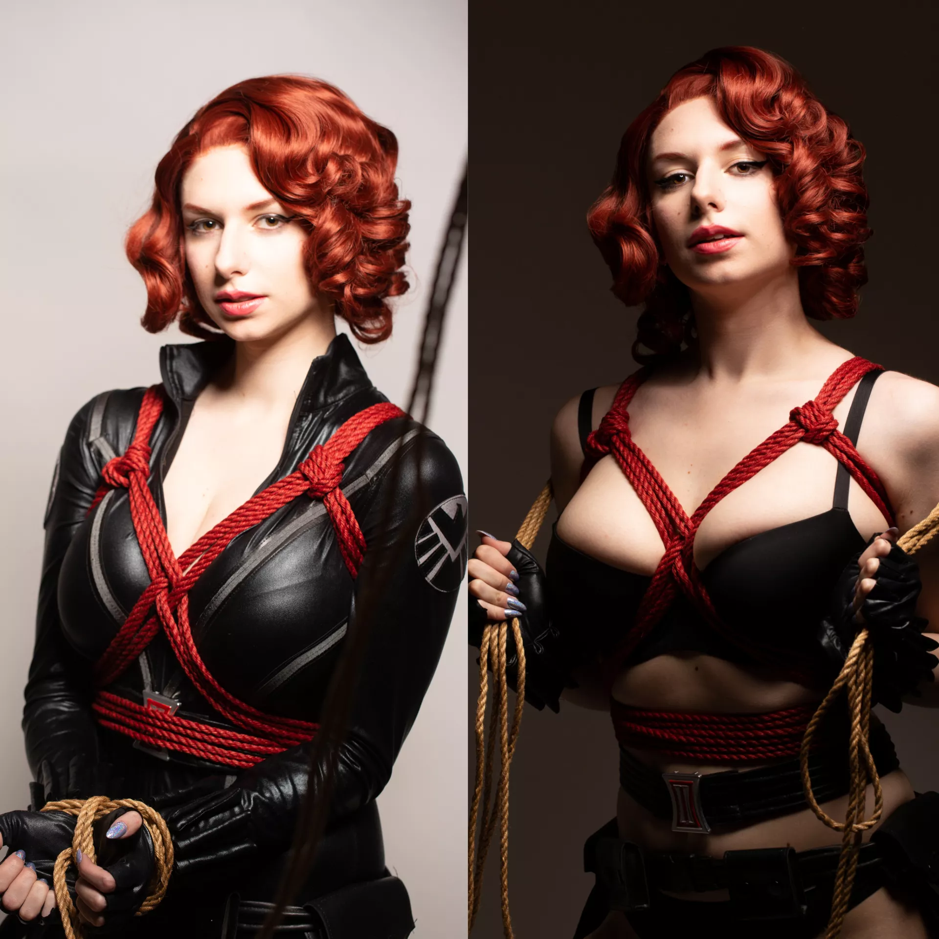 [Self] Black Widow shibari by Darks Lauf posted by Darkyvlad