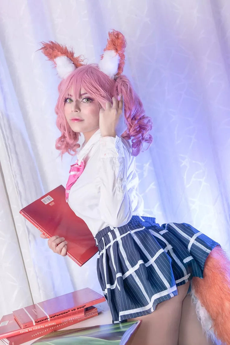 [Self] Tamamo School Ver. by Nooneenonicos posted by nooneenoni