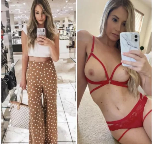 Selfie at mall vs. selfie at home by Nicolettek7