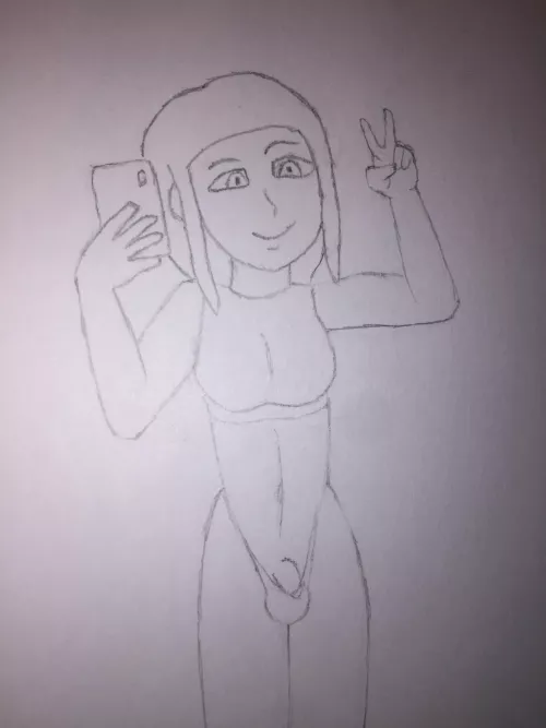 Selfie wigh her tniy penis by golfingtimely