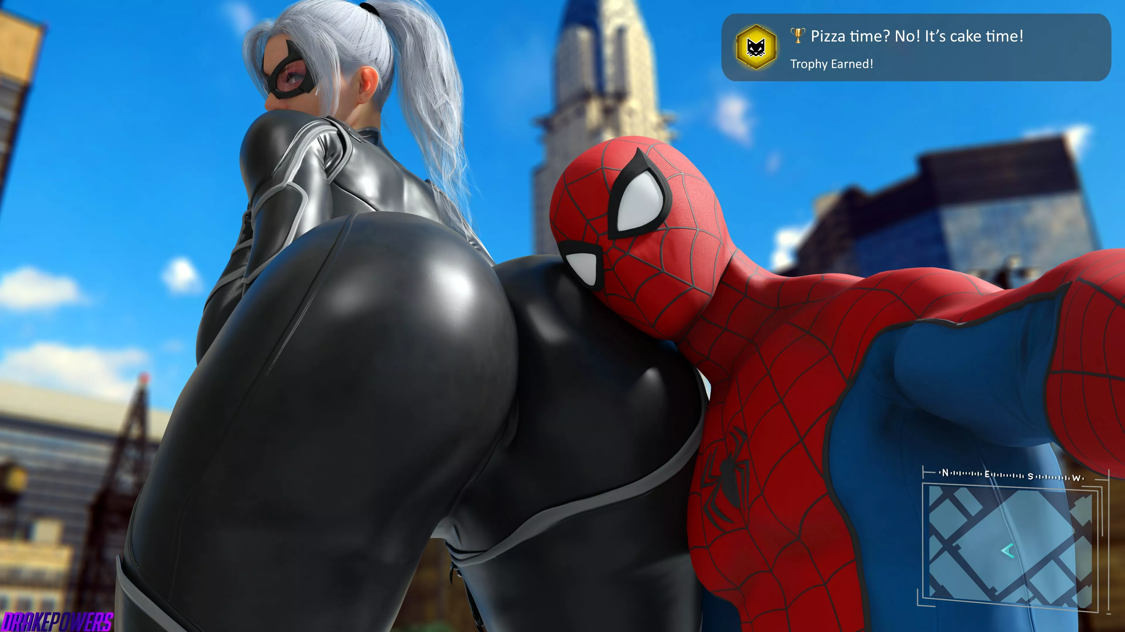 Selfie with Black Cat (Drake_Powers) [Spider-Man] posted by ObserveAndHerve