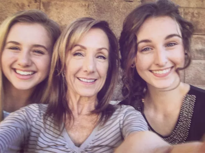 selfie with mom and daughters by StrangeVoice2043