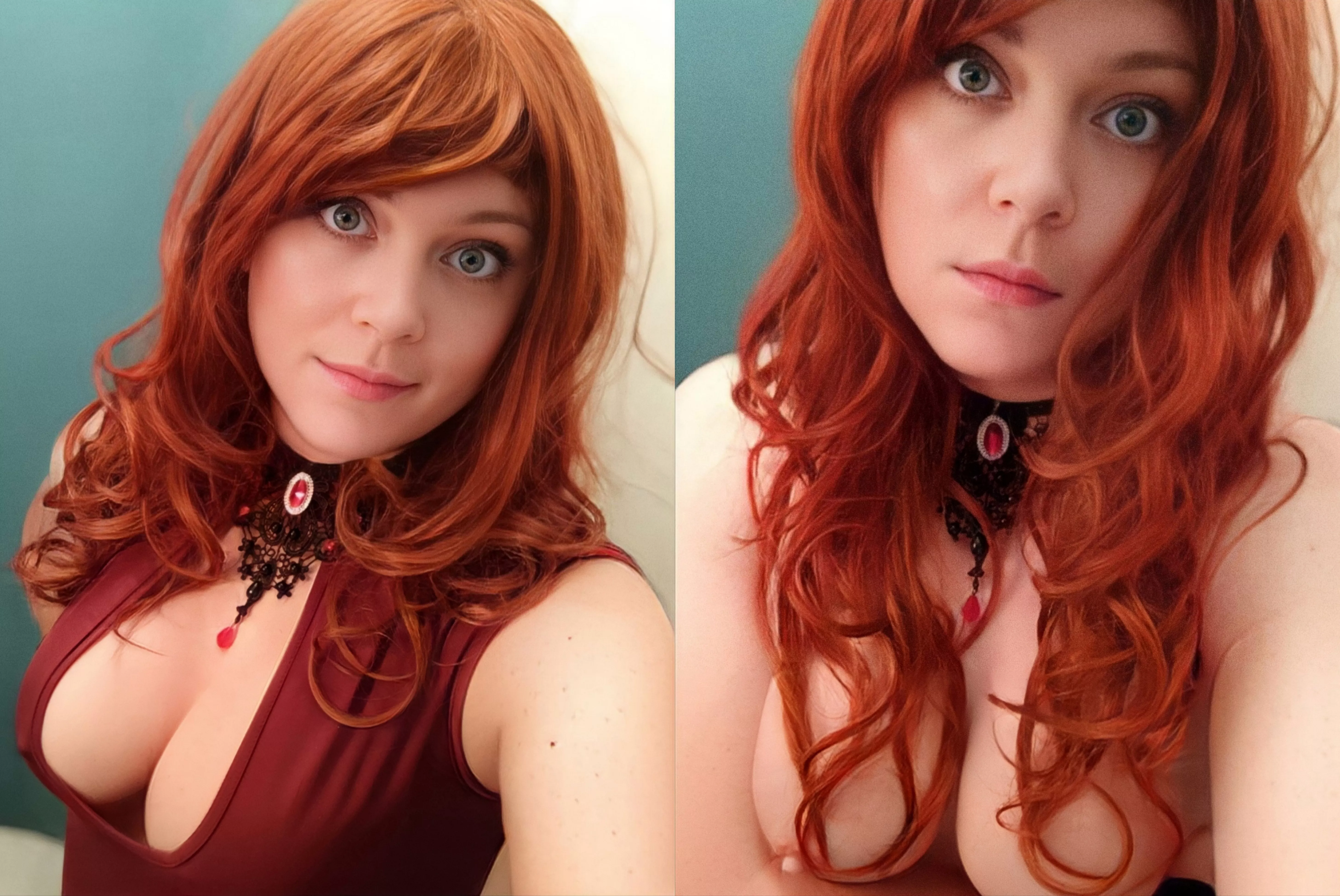 Selfies before and after the party posted by aexiale