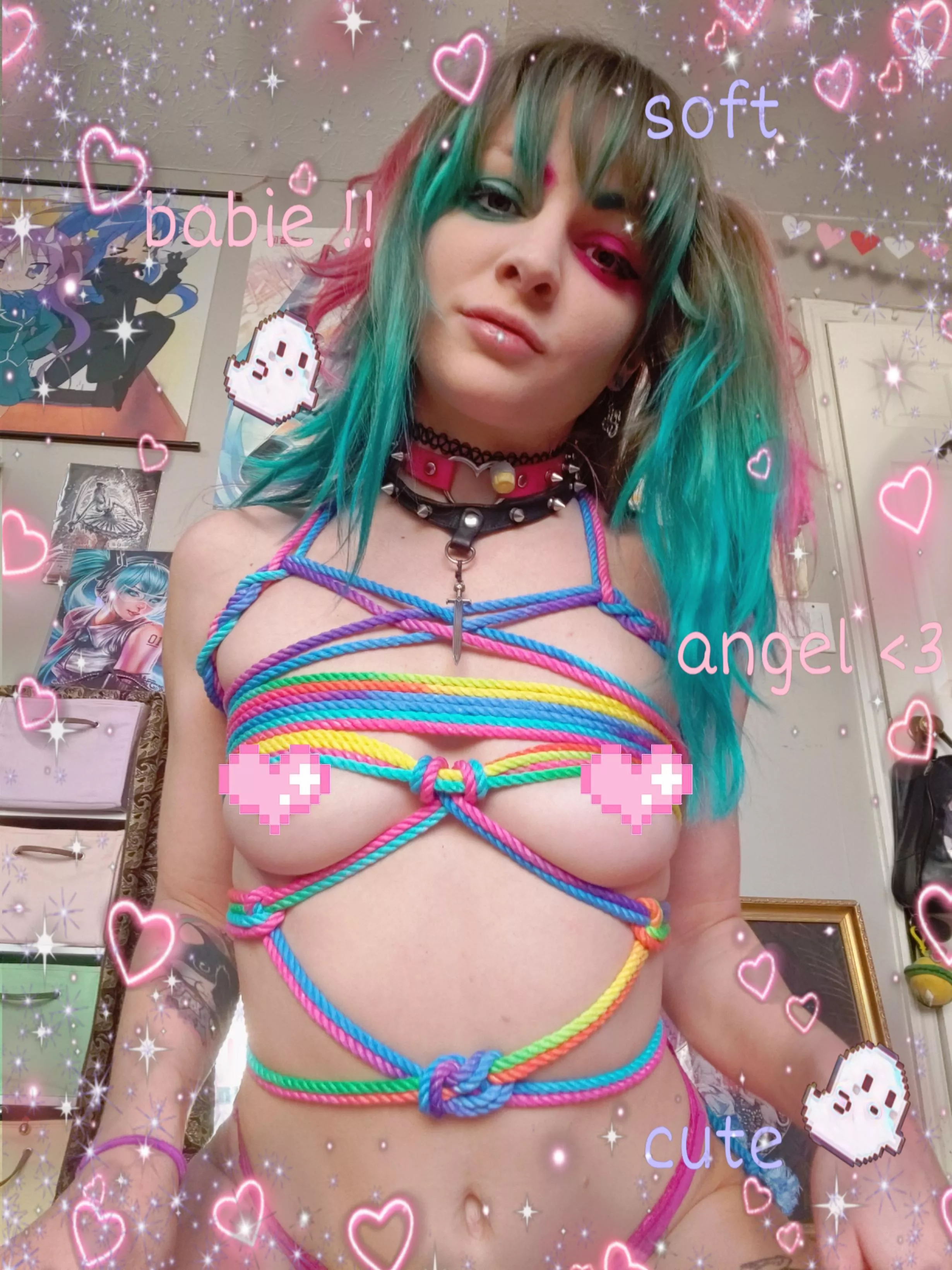 self-tie💖🌈🍭 posted by katsunemeow