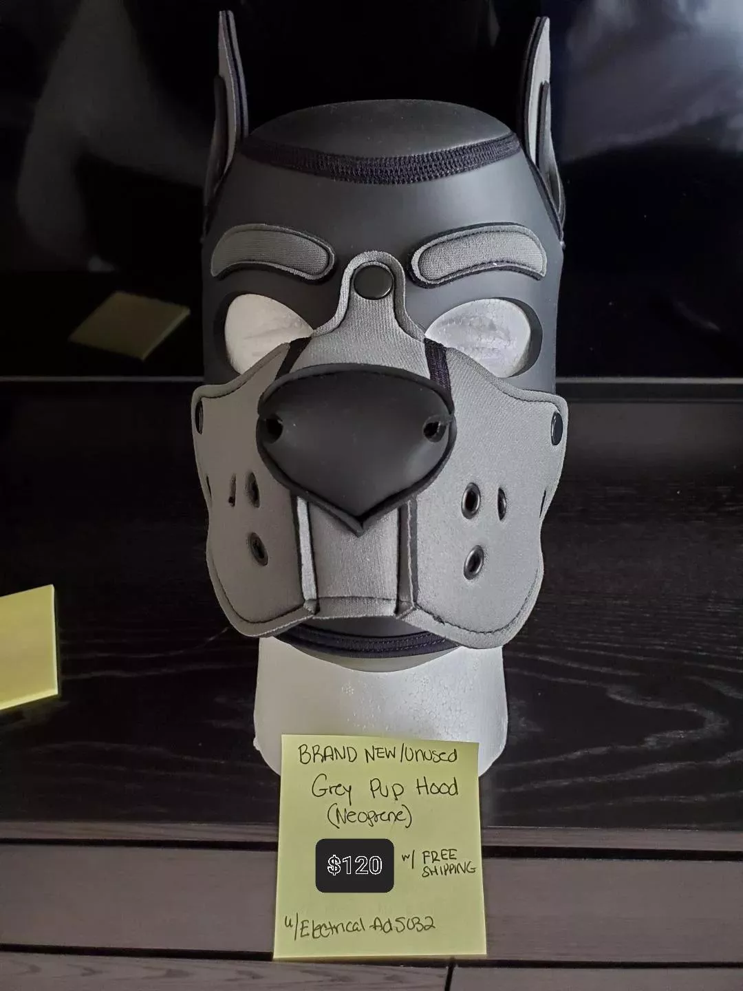 Selling: Brand New/Unused Grey Pup Hood ($120 w/ Free US Shipping). Dm if Interested. posted by Electrical-Ad5032