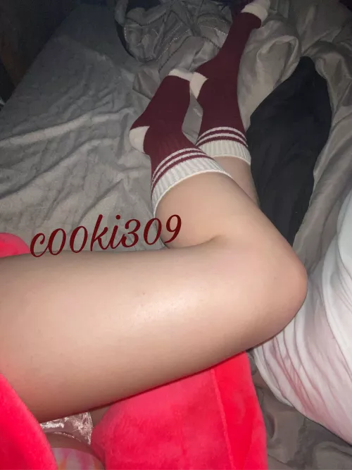 [selling] Cum get a pair of my buttery soft socks! You can sniff one while stroking with the other! I also offer sexting, pics, vids, gfe, and more! by c00ki309