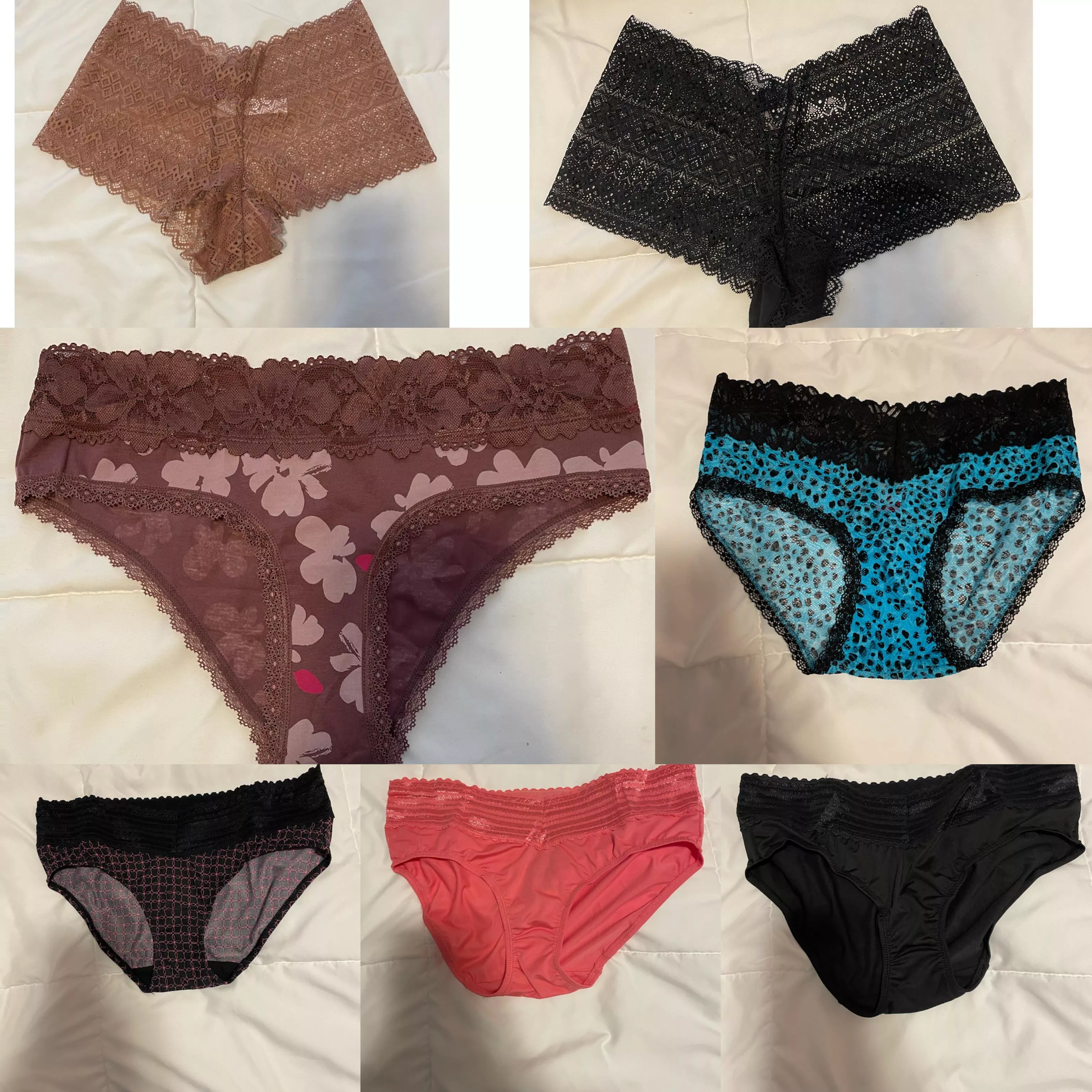 [selling] my very well worn panties that are available right now to be worn for you! Cum filled 24 hour wear with a very strong scent for $30+ shipping cokes woth two photos for proof of wear ! Ask about my add ons as well! I promise youâ€™ll love them ð posted by SexyTink3
