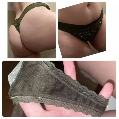 [selling] One of my favorite pairs up for grab! Smell my Sweet Scent!🥰 Sweaty MILF panties.🥵 by Ashbbaby