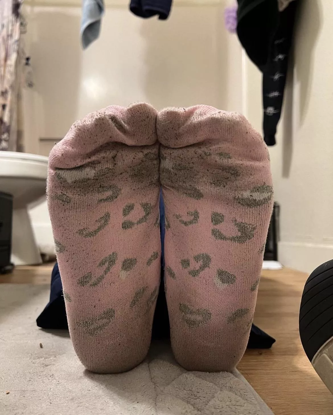 Selling stinky sweaty socks and other fetish content. OnlyFans link in the bio posted by DearNoelle3