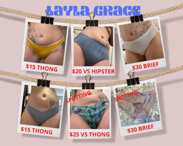 [selling] [US] 5🌟 Trusted MILF⭐️ READY TO SHIP 🩲DM me before they’re gone!!! 💋🥵 by LaylaGrace3