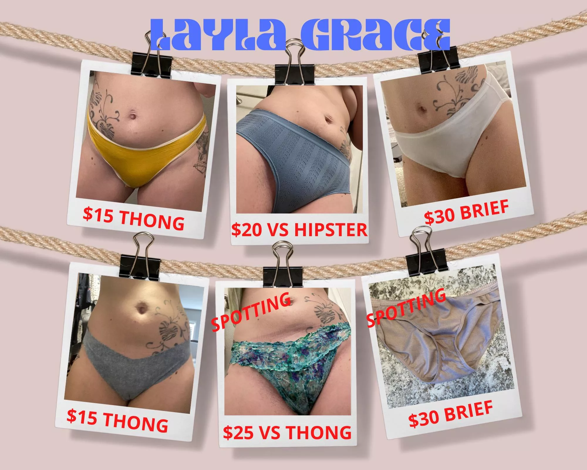 [selling] [US] 5🌟 Trusted MILF⭐️ READY TO SHIP 🩲DM me before they’re gone!!! 💋🥵 posted by LaylaGrace3