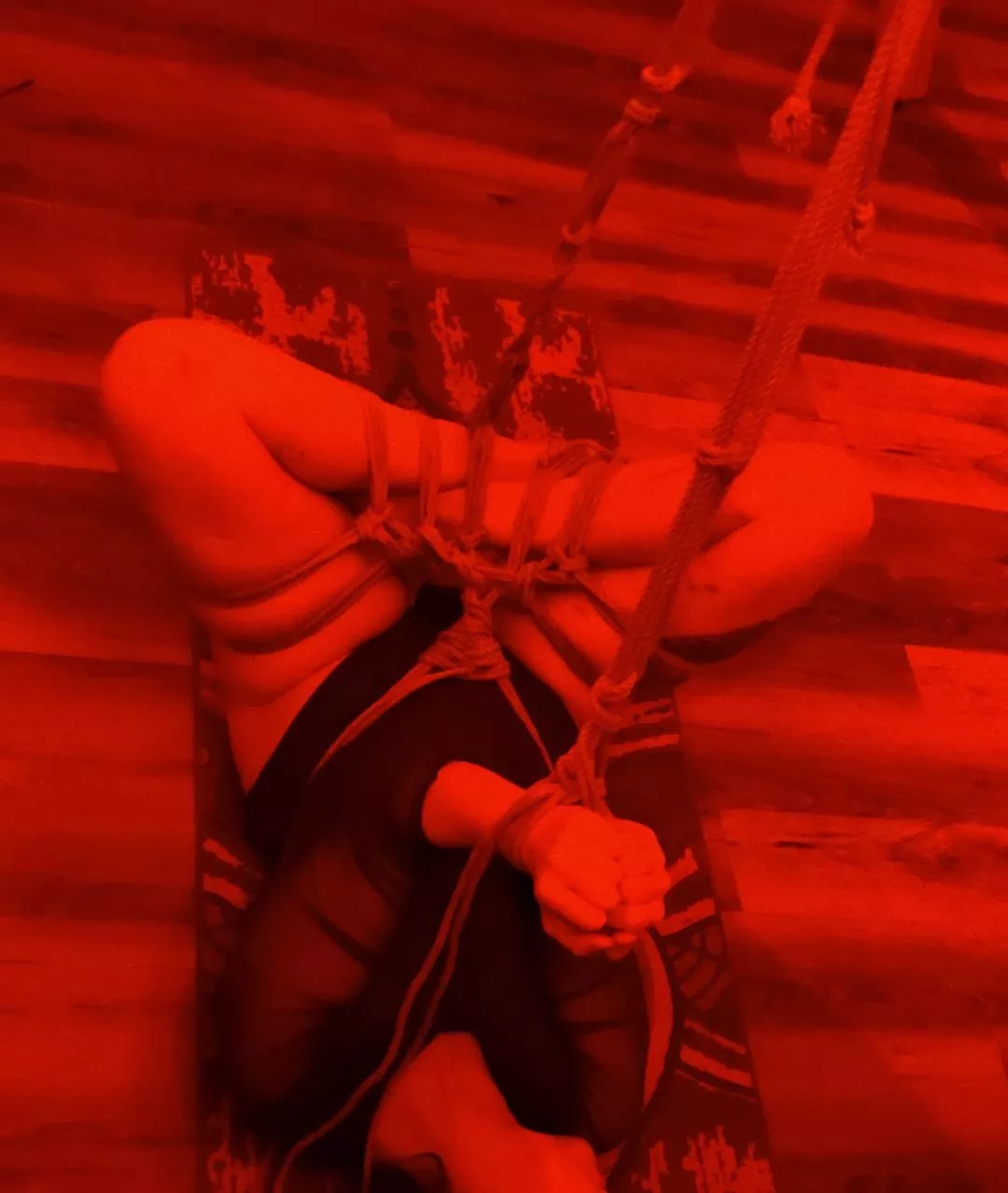 Sensual red light session posted by HempHyphae