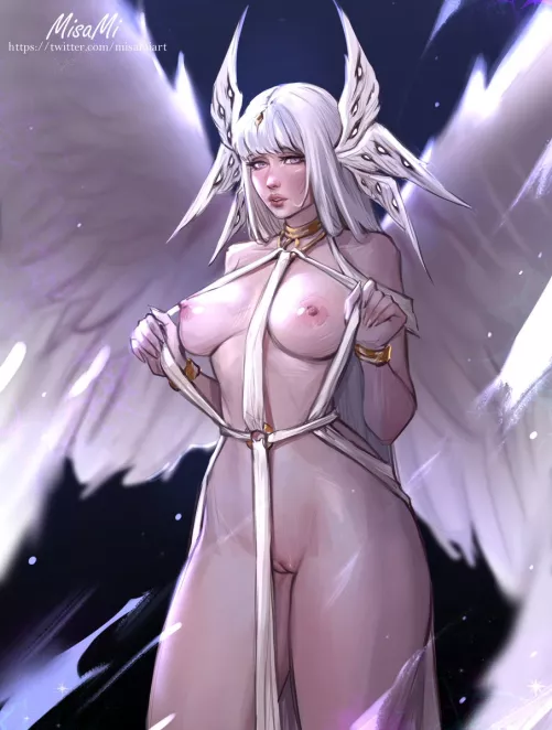 Seraphim blessing your eyes by Q-tipper