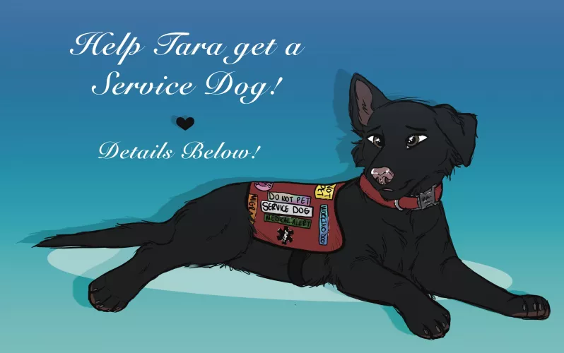 Service pup! (Art by me!) by ClairStilinski