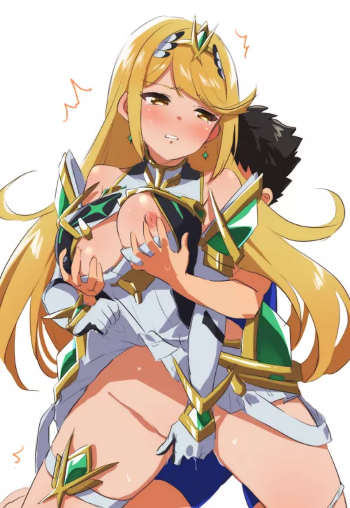 Sex with flustered Mythra [Xenoblade] by Terran117
