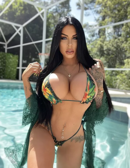 Sexy at pool by escpatron