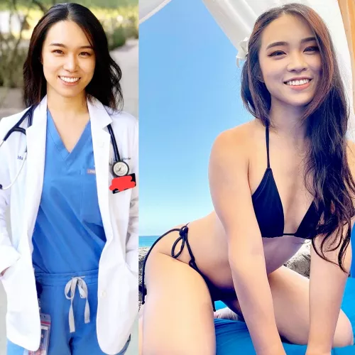 Sexy doctor on and off by redditphotosonly