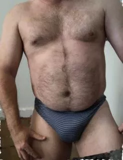 Sexy in stripes? Am I big enough to kneel for? posted by Sexy_in_my_Thong