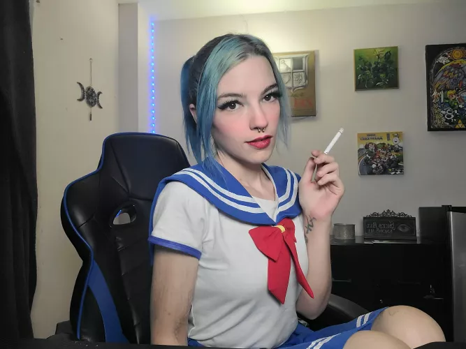 sexy smoking sailor moon 🌙 by miss_slytherin13