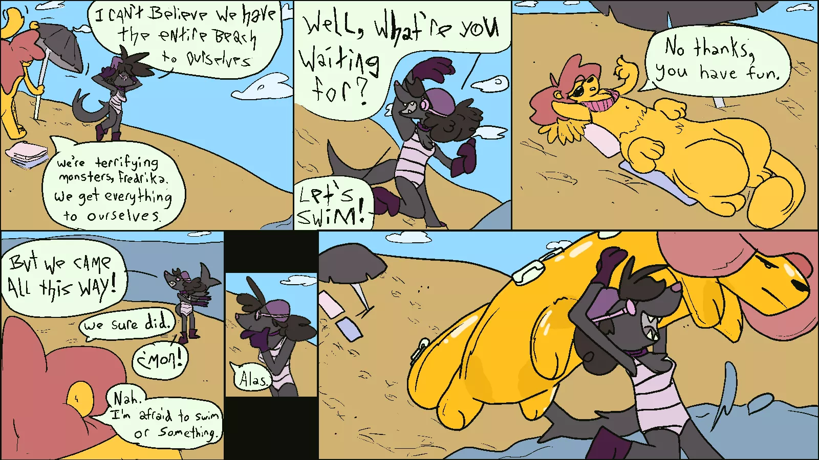 SFW Beach Fun | Pooltoy TF [OC, @heatherhorns] posted by heatherhorns