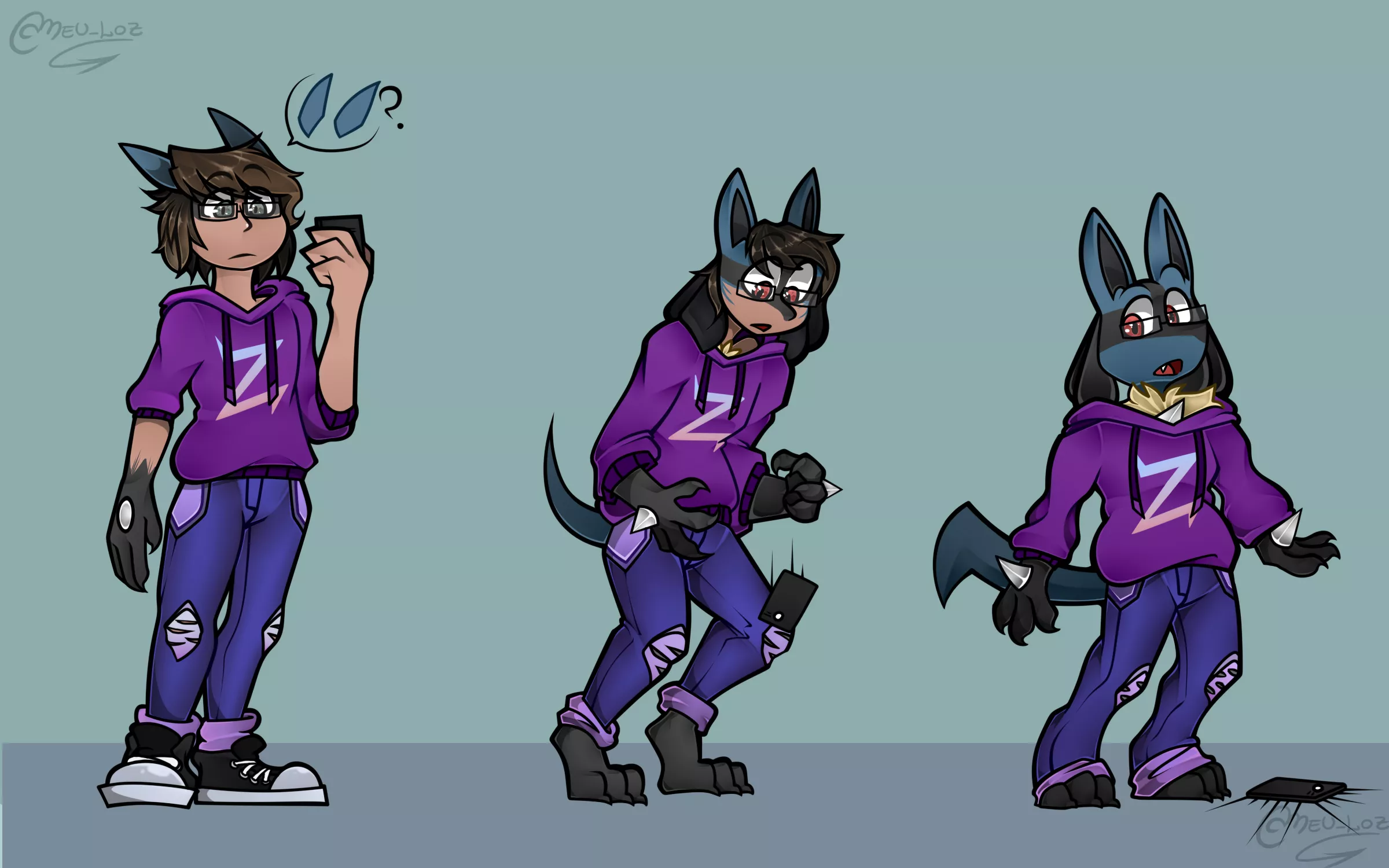 (SFW) M Human to M Lucario by my good friend @Meu_Loz posted by DayNo2094