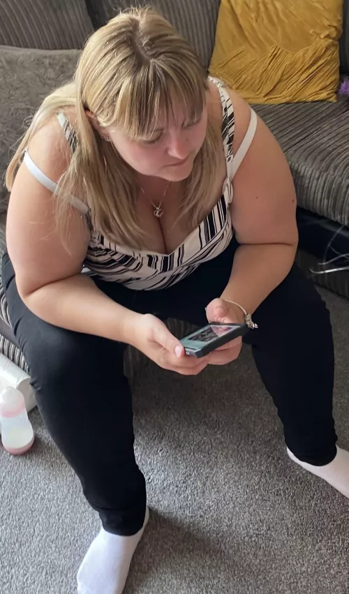 Shall I post her unaware tits out? Friend caught by The_NaughtyGirls