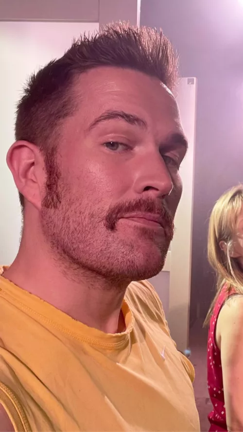 Shaved my beard into a mustache before getting rid of all it. by Bryancreates