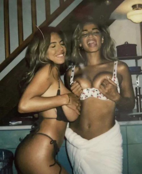 She can try to make them look bigger by kinkykat977