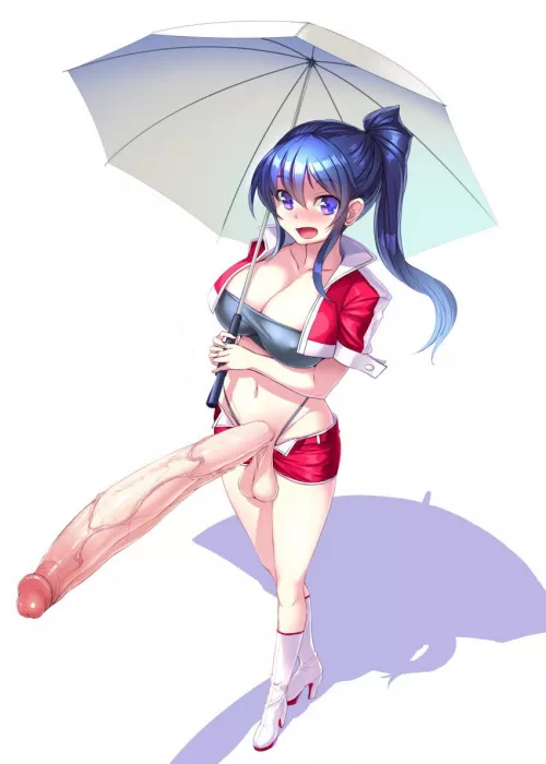 She can’t seem to keep her cock under her umbrella by hentai-yes-yes