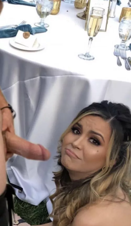 She didn’t want to suck me off at the wedding table. But I made her do it. Should I post the video by cupcakelife70