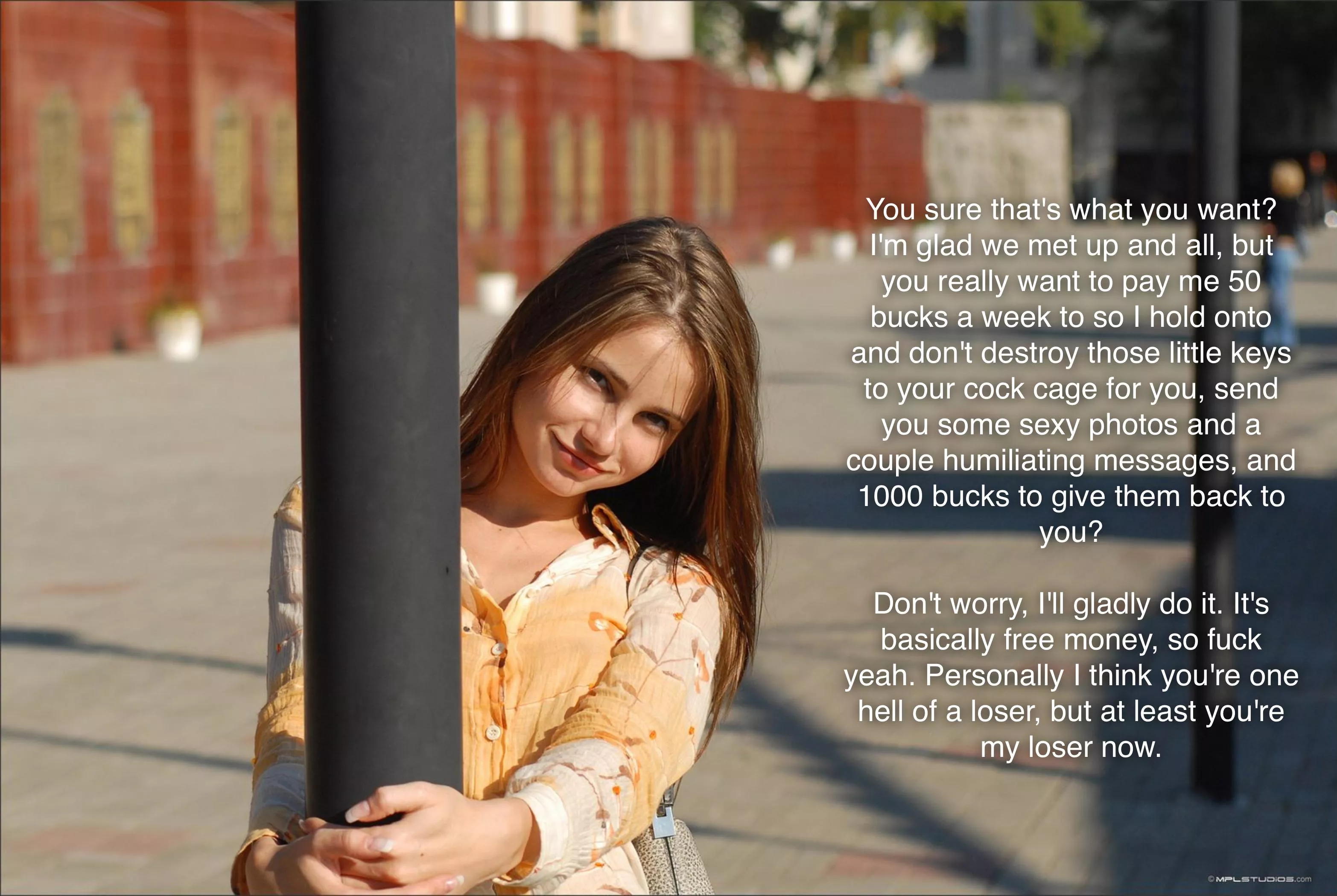 She gladly accepts the deal. posted by Friedes_Evil_Twinsis