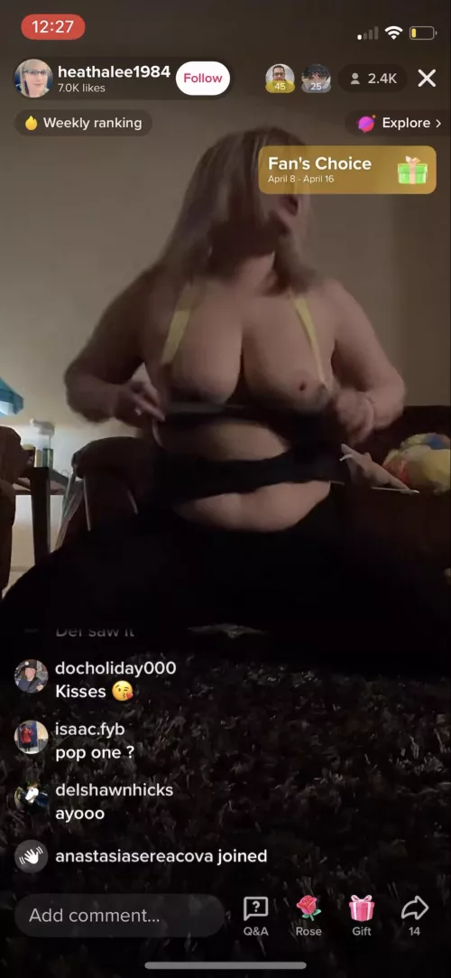 She just ended her live by HANDCANNONSNIPZ2