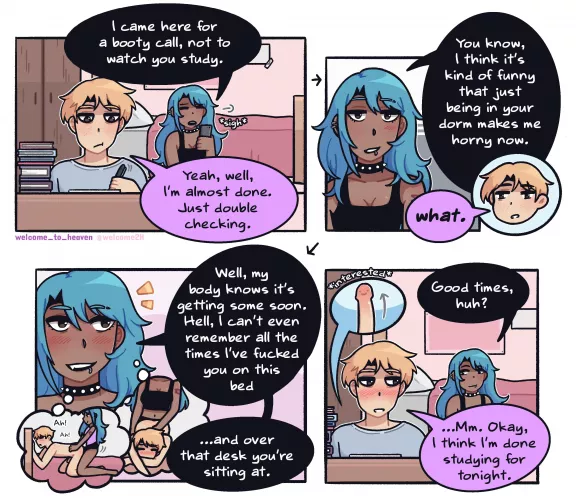 She knows exactly how to rile him up ⬆[OC] by Welcome_To_heaven