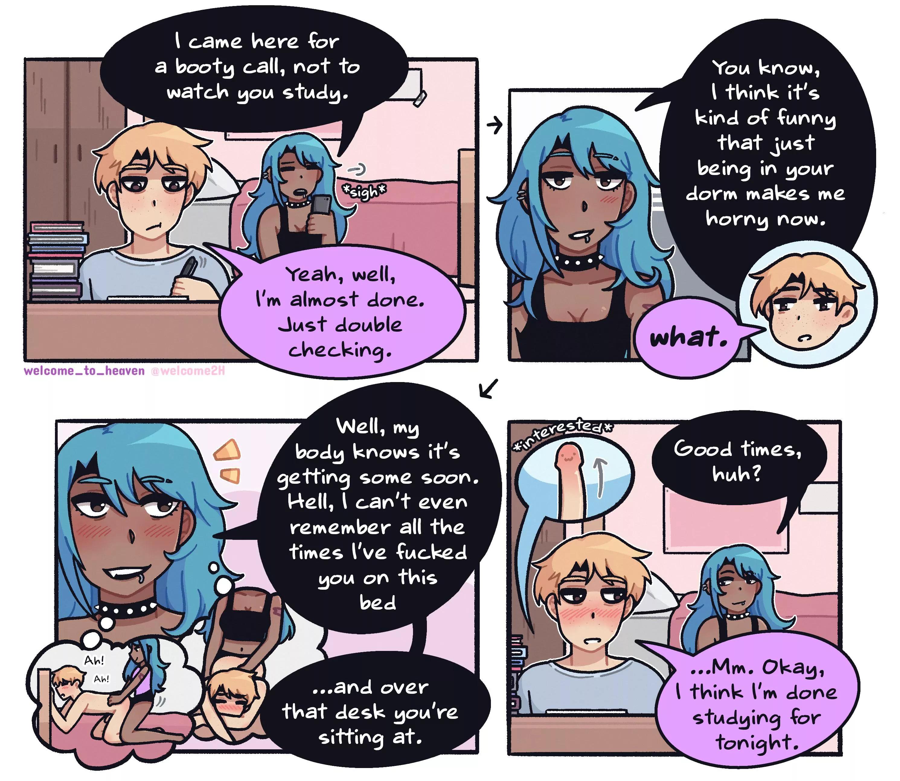 She knows exactly how to rile him up ⬆[OC] posted by Welcome_To_heaven