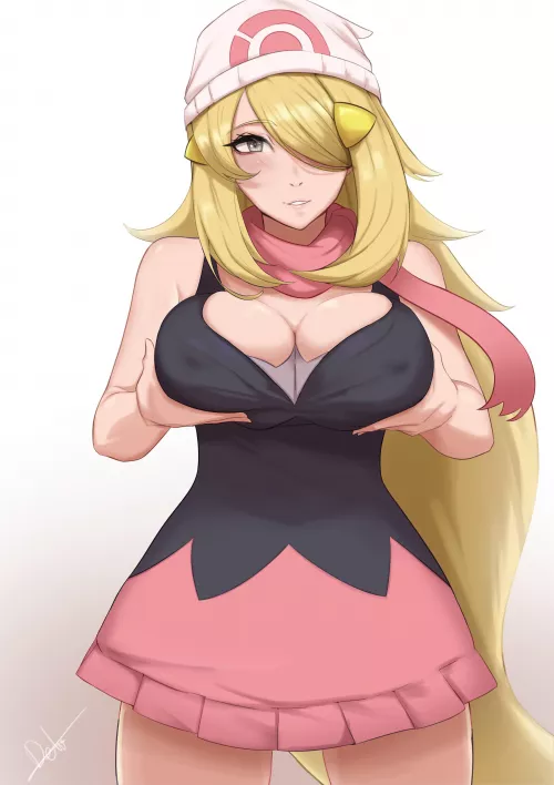 She looks great in Dawn’s clothes. by Hafuronin85