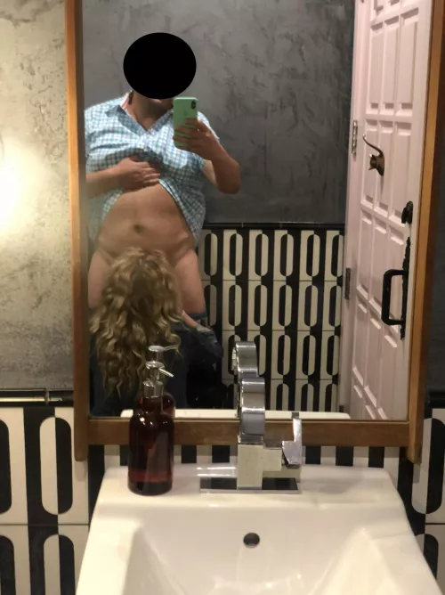 She said she wanted to swallow my cum for dessert so off to the restaurant bathroom we went. by frankiebater