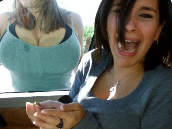 She wishes her flat boobs could fill her hands, like the other girl, but until then, she’s just envious :) posted by Boobinflate