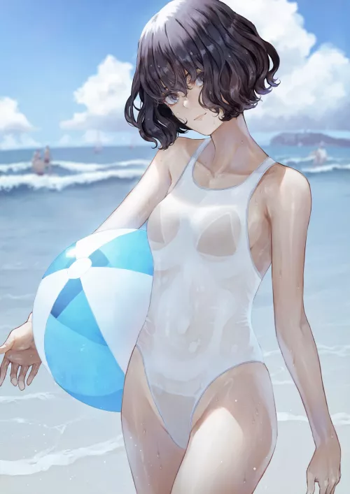 Sheer Swimsuit Swimmer (Kaoming) [Original] by sequence_string