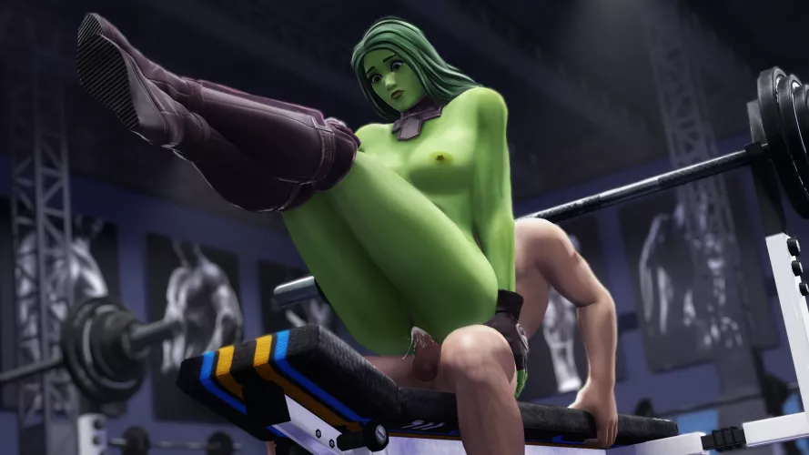 She-Hulk's daily workout routine (WintersSFM) [Marvel] by Kuro-Oji