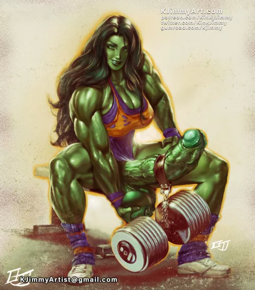 She-Hulk's strong cock (KinkJimmy) by ObserveAndHerve