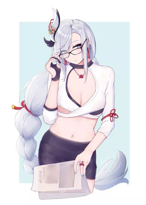 Shenhe [Genshin Impact] by HLMenckenFan