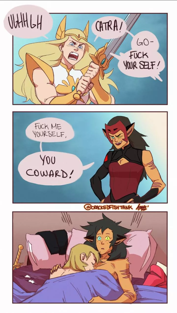 [She-Ra] Catra/Adora - Fuck Me Yourself (crackedfishtank) posted by LOZLover90