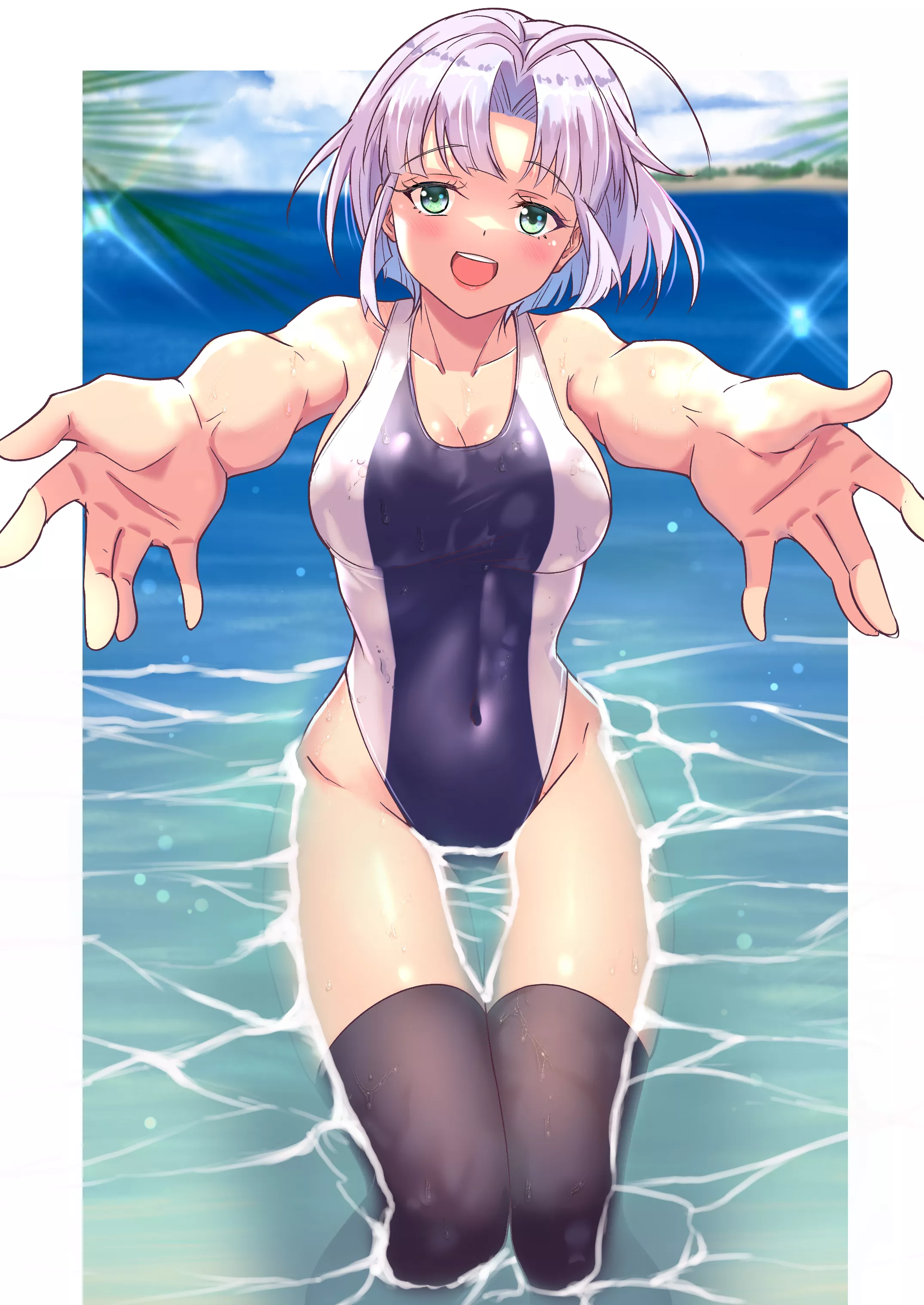 Sherry Swimsuit Embrace (Gher5555) [Langrisser ] posted by sequence_string