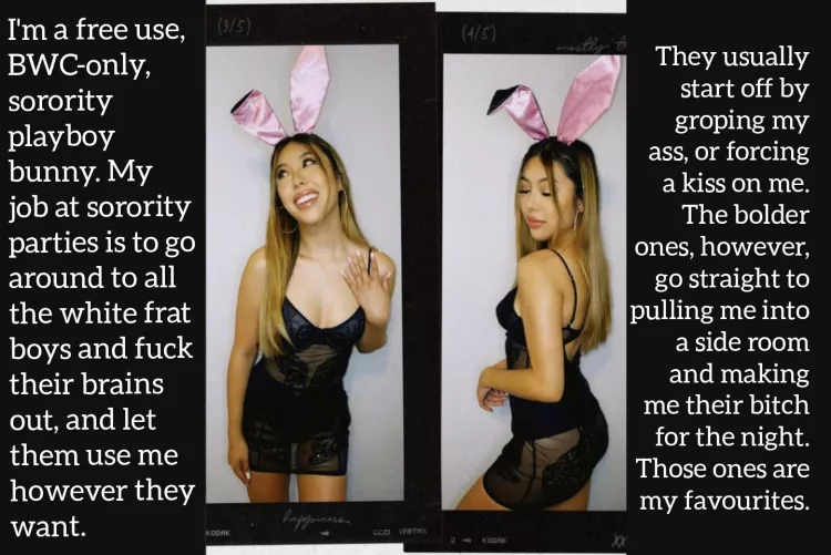 She's a bleached bunny who loves white fuckboys. by -qwertyasdf-