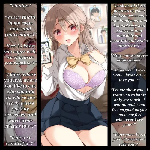 She's been studying you~ [Yandere] [L-bombs] [Imminent Sex] by CaptainAtinizer